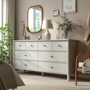 Комод 8ш STOREMOLLA IKEA 171х91 светло-серо-бежевый