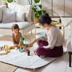 Килимок-контейнер складний GREJSIMOJS IKEA бежевий