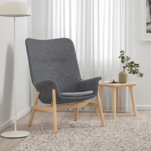 Крісло з високою спинкою VEDBO IKEA темно-сірий Крісло з високою спинкою VEDBO IKEA темно-сірий