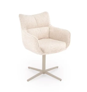 Крісло поворотне K614 CS HALMAR бежевий/кашемір Крісло поворотне K614 CS HALMAR бежевий/кашемір