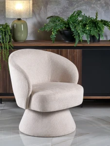 Крісло поворотне VECNA HALMAR бежевий Крісло поворотне VECNA HALMAR бежевий