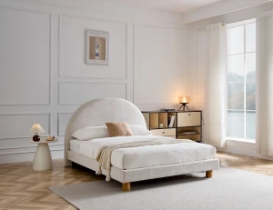 Ліжко TURI 160 HALMAR світло-бежевий