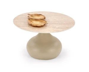 Стіл журнальний TIMOR HALMAR травертін/кашемір