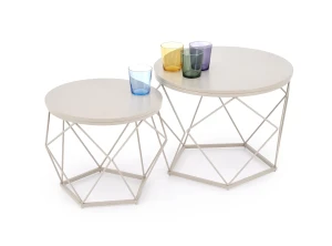 Стіл журнальний комплект CIELO HALMAR кашемір