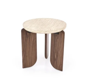 Стіл журнальний MAMBO S HALMAR травертин/горіх Стіл журнальний MAMBO S HALMAR травертин/горіх