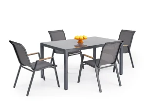 Стіл садовий HOVER HALMAR сірий/антрацит