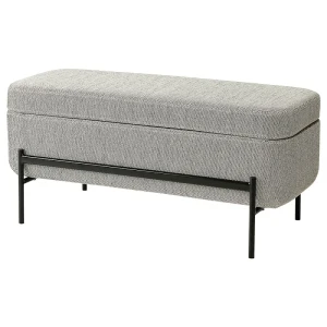 Банкетка з контейнером VALTORP IKEA бежевий/коричневий Банкетка з контейнером VALTORP IKEA бежевий/коричневий