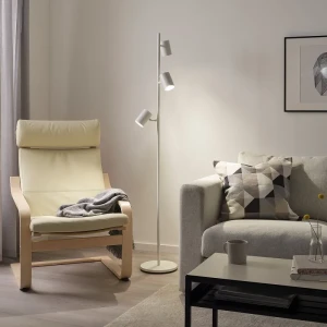 Підлогова лампа з прожекторами NYMÅNE IKEA білий