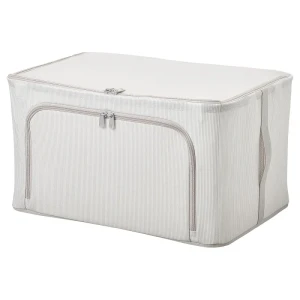 Контейнер для одягу HEMMAFIXARE IKEA 34x51x28 см біло-сіра смужка Контейнер для одягу HEMMAFIXARE IKEA 34x51x28 см біло-сіра смужка