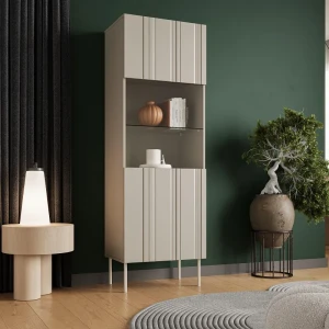 Вітрина ISLA 60 3D CAMA бежевий матовий