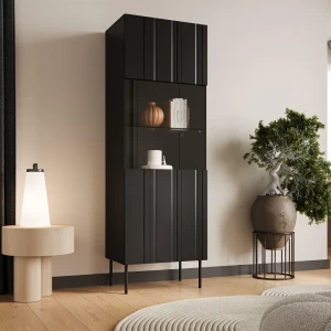 Вітрина ISLA 60 3D CAMA чорний матовий