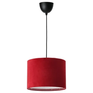 Світильник підвісний SUNNEBY / MOLNSKIKT IKEA темно-червоний