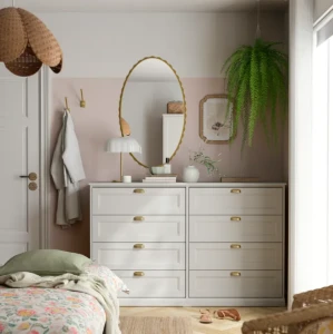 Комод FÅGELFJÄLLET IKEA 160×51×101 кремовий
