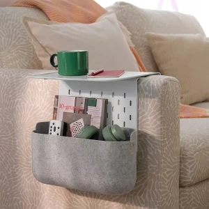 Підставка для підлокітника KRAMPHULT / SKÅDIS IKEA з кошиком білий Підставка для підлокітника KRAMPHULT / SKÅDIS IKEA з кошиком білий