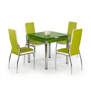 Комплект обеденный HALMAR стол KENT и стулья K-210 (зеленый)
