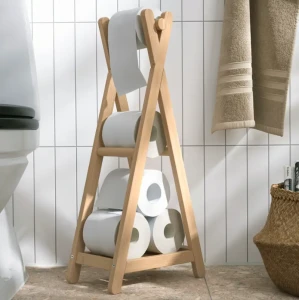 Тримач для туалетного паперу підлоговий STEGESUND IKEA світлий бамбук