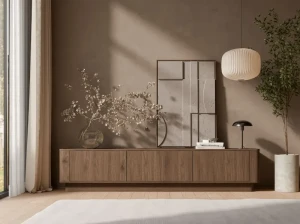 Тумба під телевізор 3d Darco Cama горіх елегант