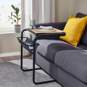 Стіл журнальний приставний OLSERÖD IKEA антрацит/темно-сірий