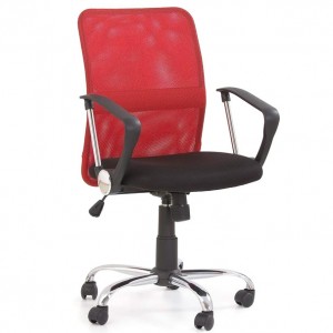 Кресло офисное TONY HALMAR (красный)