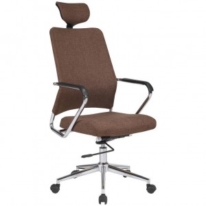 Кресло офисное FINOS HALMAR (темно-коричневый)