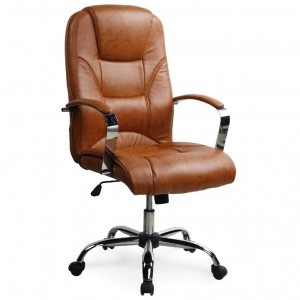 Кресло офисное NELSON HALMAR (светло-коричневый)