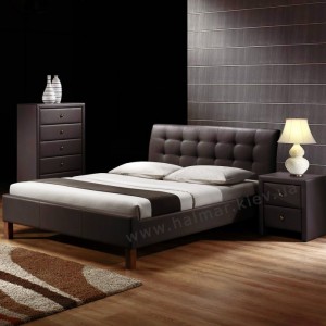 Кровать SAMARA HALMAR 160 (темно-коричневый)